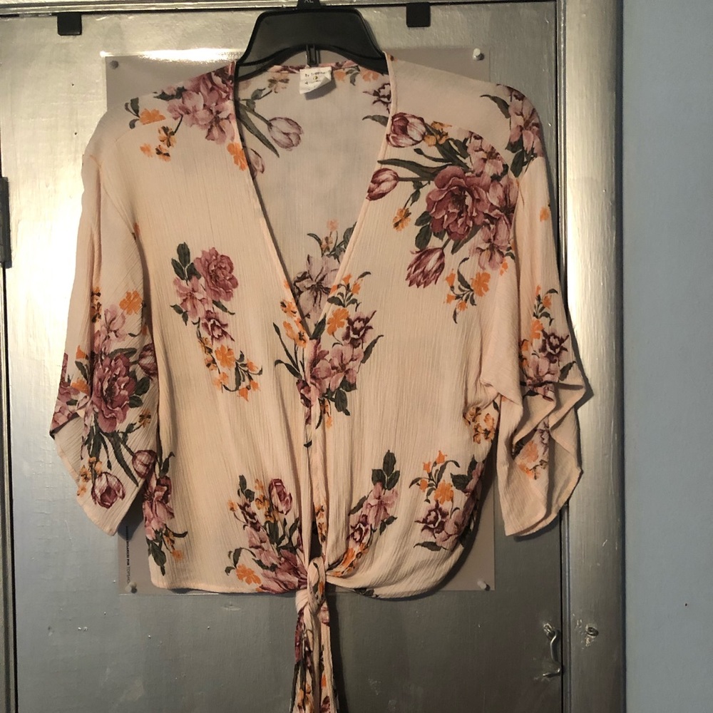 Vici floral kimono tie top - Picture 4 of 6